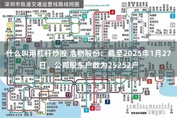 什么叫用杠杆炒股 浩物股份：截至2025年1月27日，公司股东户数为25252户