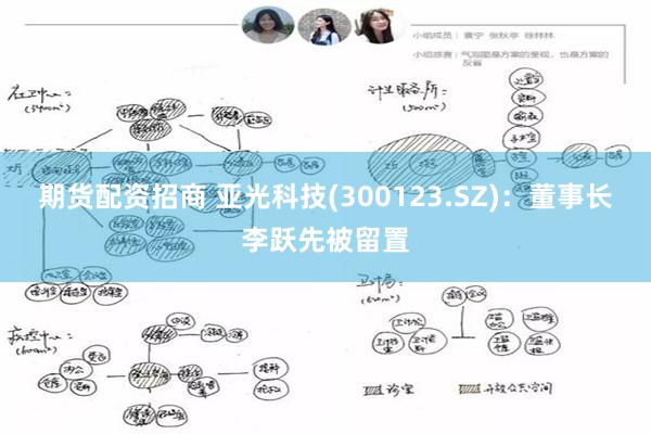 期货配资招商 亚光科技(300123.SZ)：董事长李跃先被留置